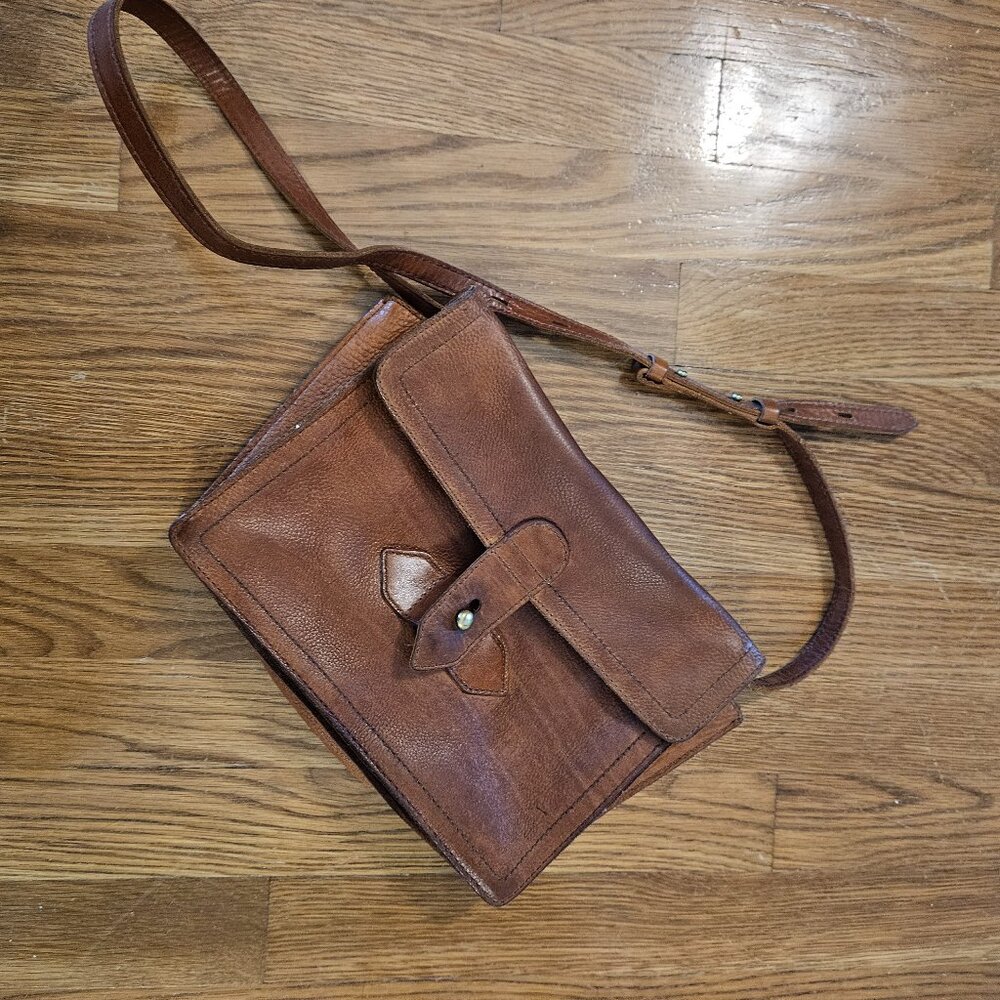 Madewell Brown Leather Convertible Purse